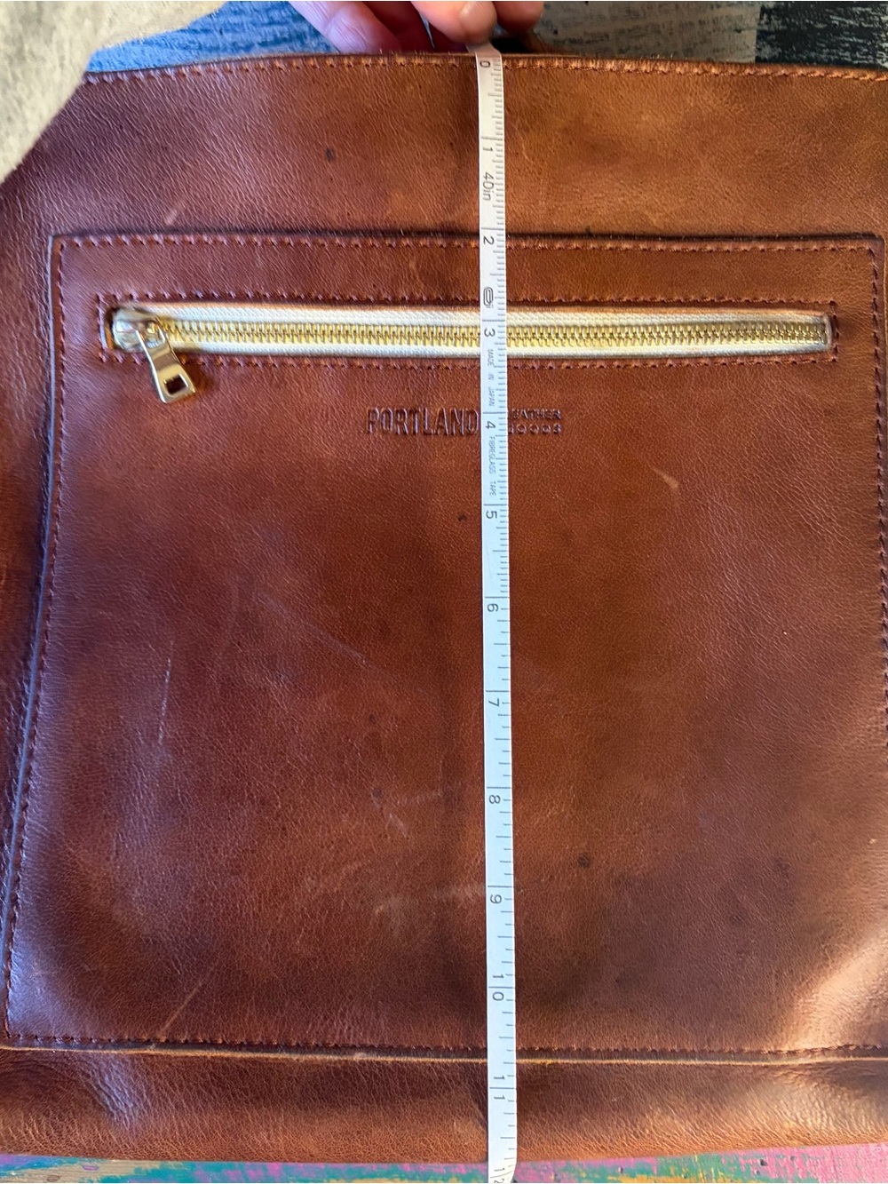 Portland Leather Company Brown Leather Backpack - Picture 8 of 10